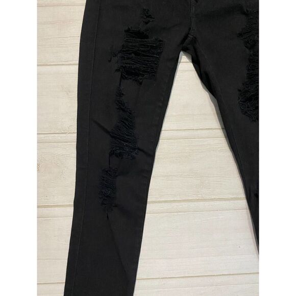 Guess Skinny Ankle Dark Was Distressed Jeans - Picture 2 of 8